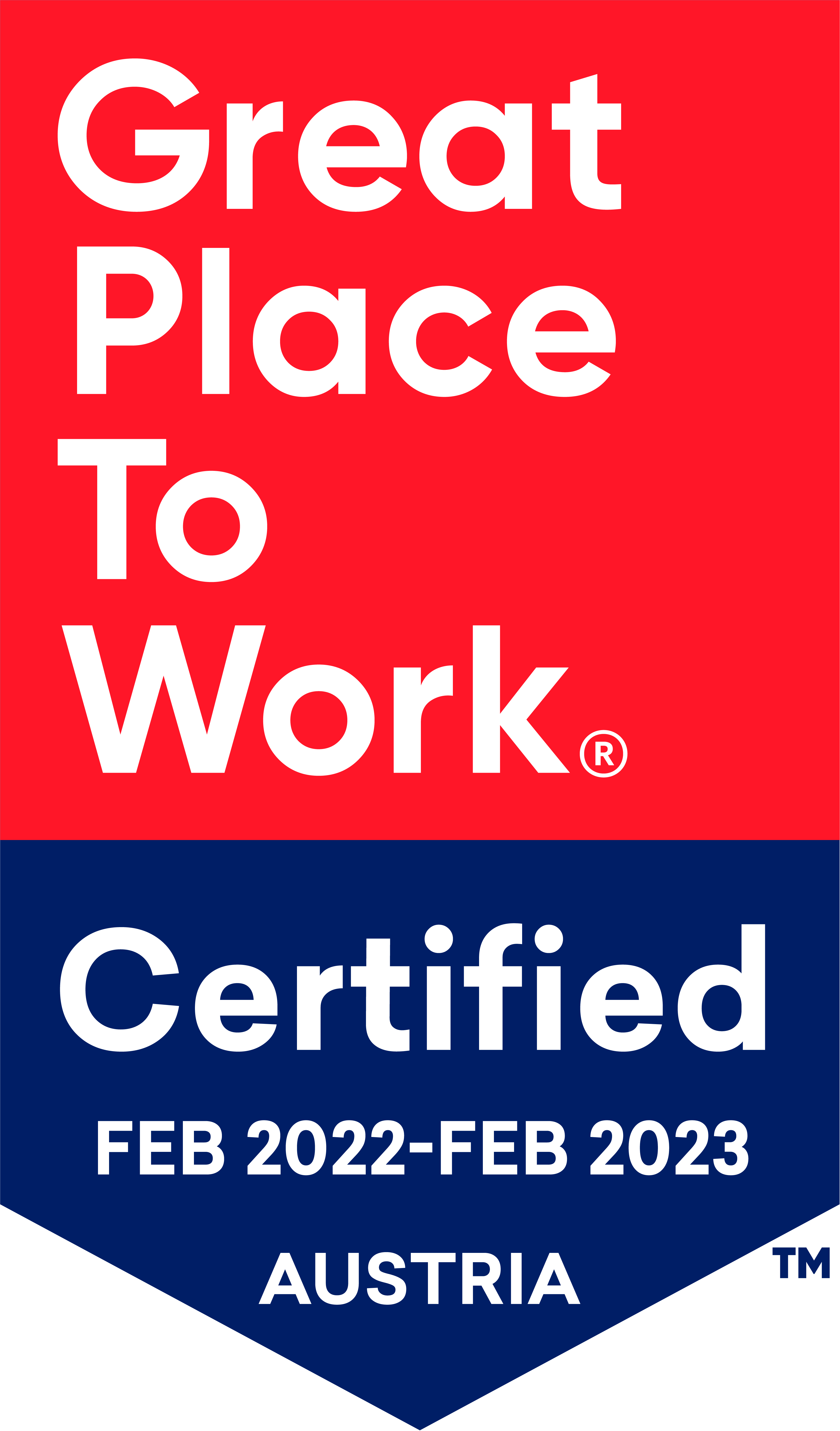 smec badge for Great Place To Work certified in Austria
